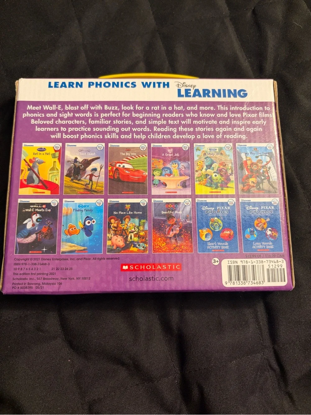 Disney Pixar Phonics Reading Program Complete 12 Book Set